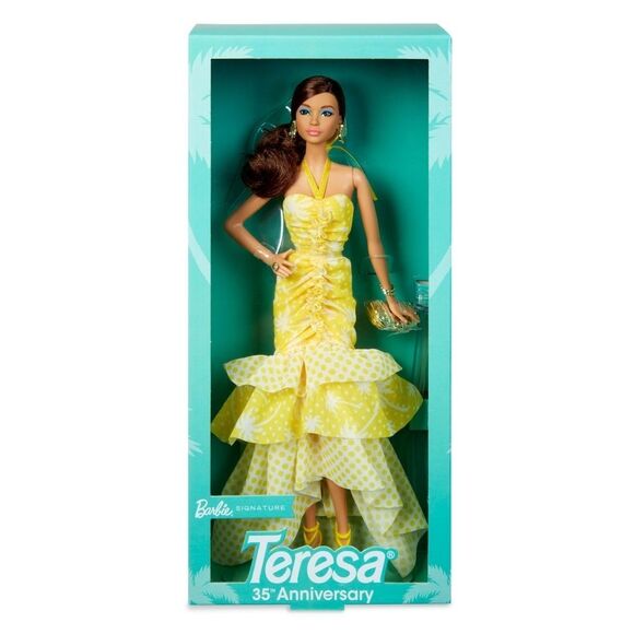 Barbie Signature: Barbie 35th Anniversary Teresa Doll- NRFB - Picture 1 of 8